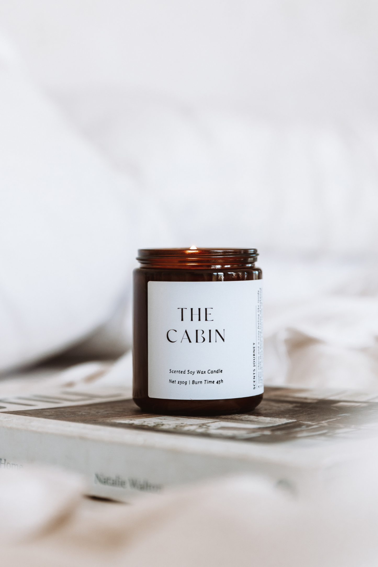 The Cabin Candle | Teakwood + White Patchouli + Musk + Neroli