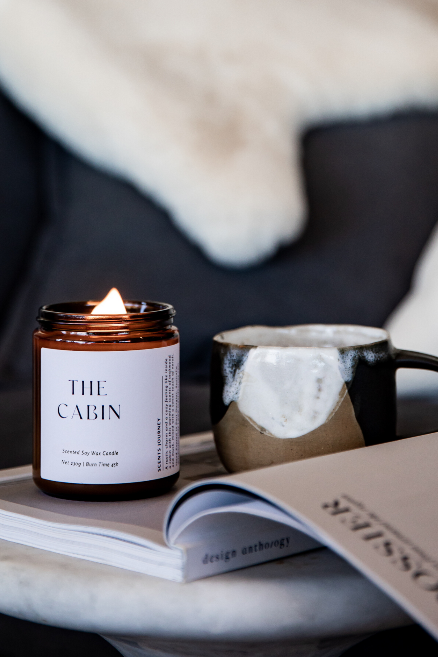 The Cabin Candle | Teakwood + White Patchouli + Musk + Neroli