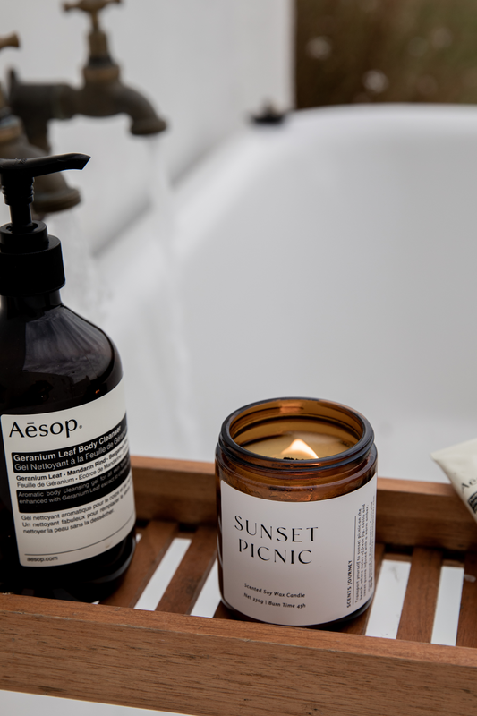 Sunset Picnic Candle | Fig Leaf + Cassis + Guava + Amber