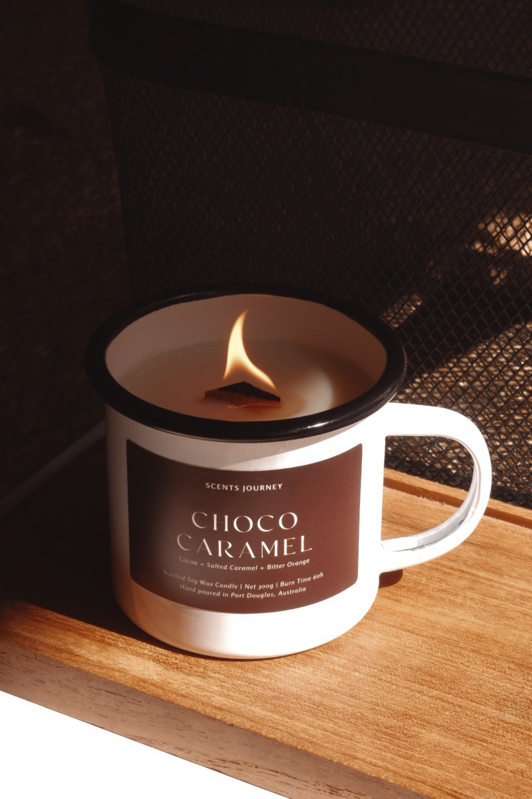 Choco Caramel Candle | Cocoa + Salted Caramel + Bitter Orange