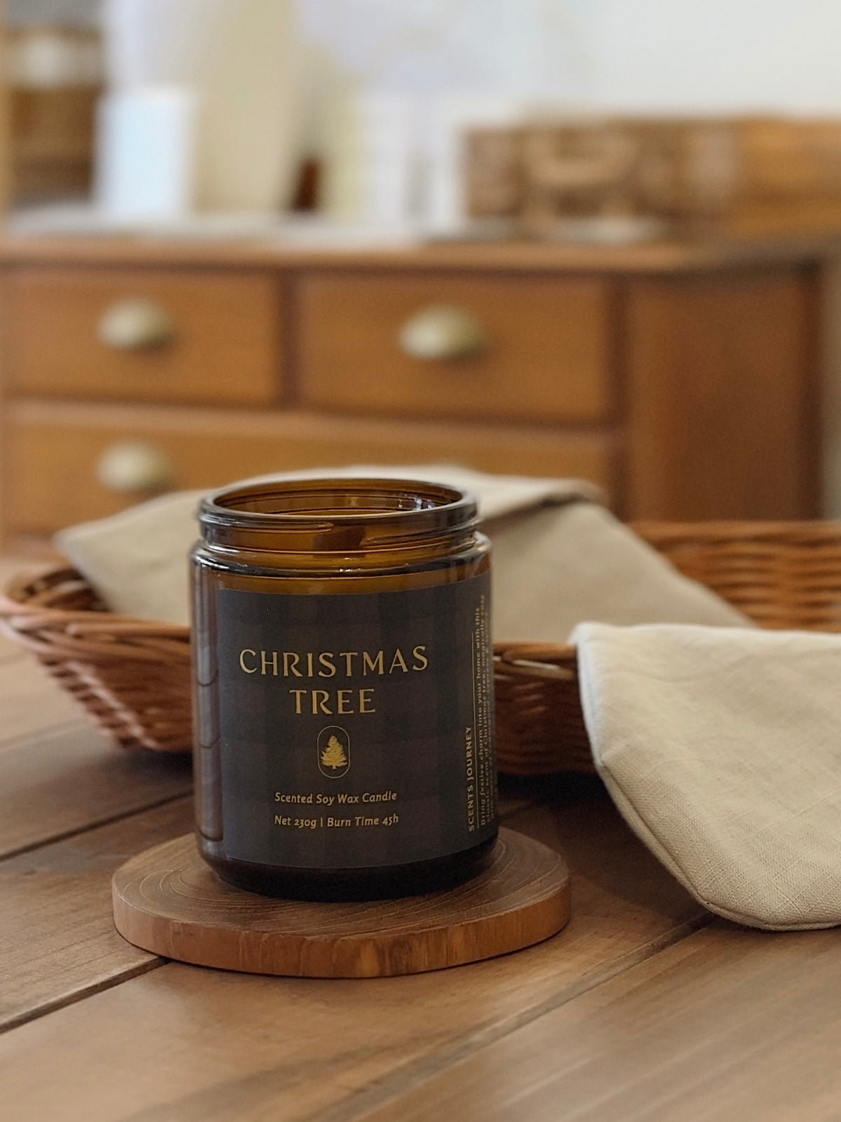 Christmas Tree Candle | Cedarwood + Cypress + Spruce