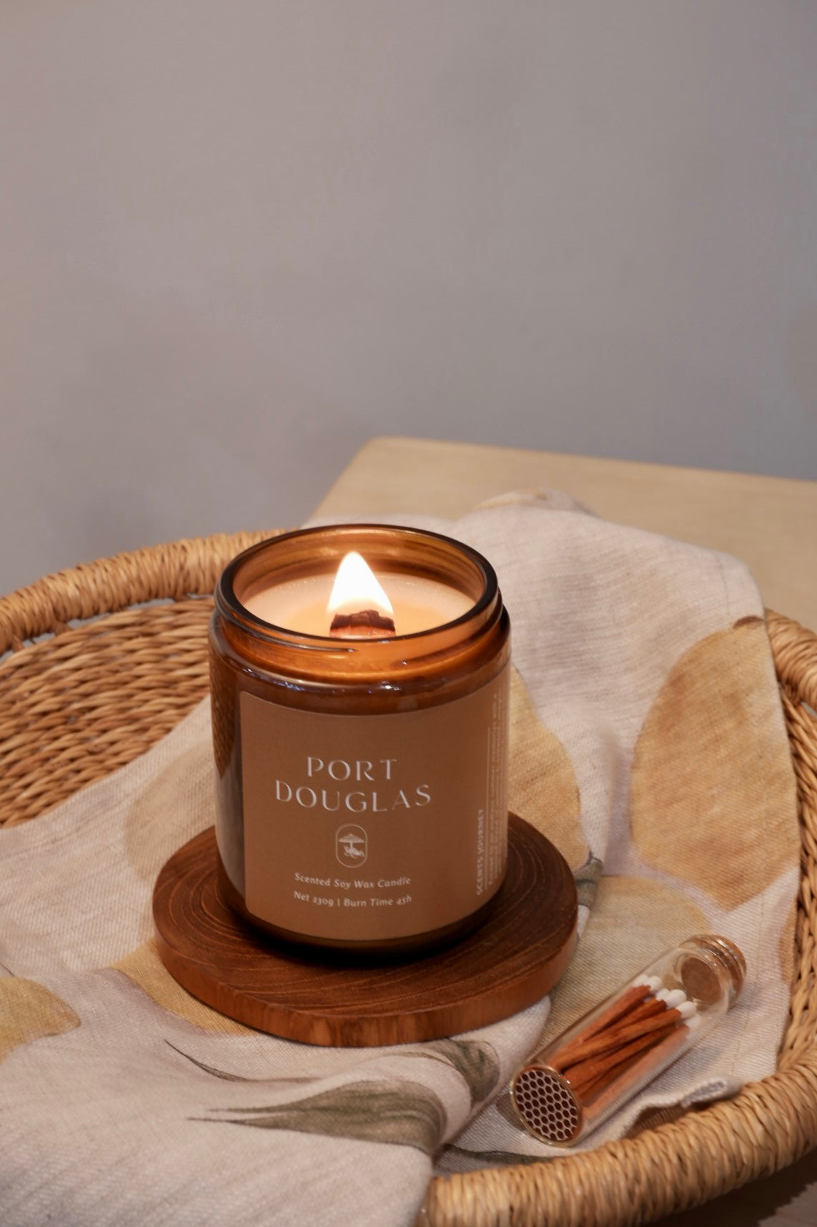 Port Douglas Candle | Jasmine + Oakwood + Lemon Verbena