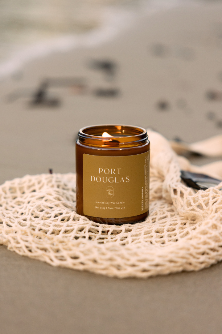 Port Douglas Candle | Jasmine + Oakwood + Lemon Verbena